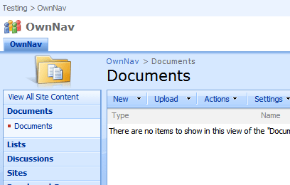 Image showing the Global and Title Breadcrumbs