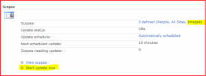 Update the scopes