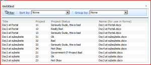 sharepoint-designer-generated-rollup Data View Web Part showing Merged data