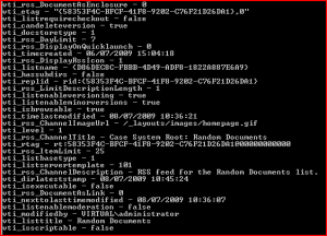Root Folder Properties