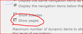 Pages Checkbox greyed out