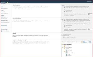 Publishing Feature Navigation