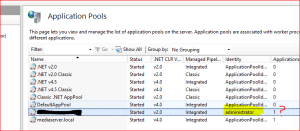 3 - Development App Pool